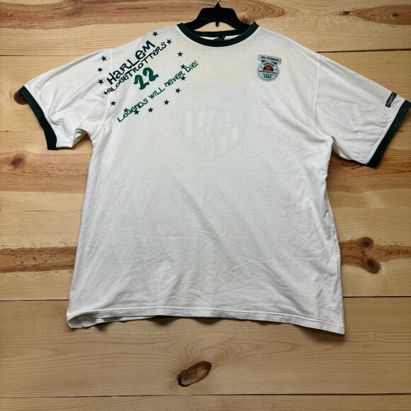 Vintage Harlem Globetrotters Shirt XXL White Green Basketball Y2K - Picture 3 of 9